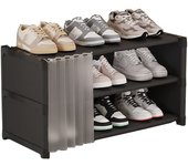 Dust Proof Cover Long Shoe Rack Space Saving Large Capacity Shoe Cabinet Free Standing Waterproof Shoe Storage Shelf Boot