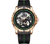 Ailang-reloj mecánico de marca famosa para hombre, cronógrafo de buceo, informal, a la moda, con correa automática hueca