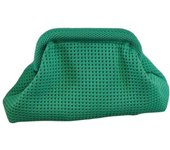 Durable Polyester Summer Beach Clutch Bag Soft Elastic Hollow Out Pouch Large Capacity Breathable Purse Girls