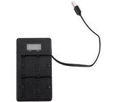Lp-E6 Battery Charger Lcd Dual Charger For Canon Eos 5Ds R 5D Mark Ii 5D Mark Iii 6D 7D 80D Eos 5Ds R Camera