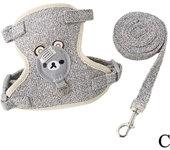 Conjunto de arnés y correa para gato, chaleco ajustable a prueba de Escape para perro, malla transpirable para gato y gatito