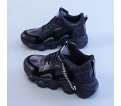 New Women Lace Up Sneakers Woman Thick Sole Non-slip Shoes Lady Waterproof Colorblock Chunky Sneakers Female Casual Shoes