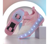 Roller Skate Shoes Children Boys Girls Gift Toys Games Kids 2 Wheels Sneakers Student Outdoor Casual Sports Lighted Footwear