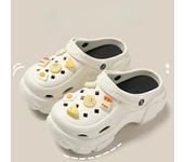 7CM Summer Clogs Outdoor Waterproof Platform Women Slippers Beach Slides Massage Beard Black Designer Sandals