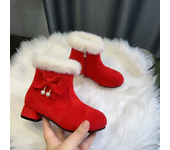 Invierno Nuevo Caliente Engrosada Botas De Algodón Niñas Princesa Botas De Nieve