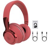 Auriculares inalámbricos con Bluetooth, cascos con reducción de ruido para teléfonos, PC, juegos, luces LED de colores, graves pesados
