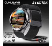 S4 Ultra Reloj inteligente Men's GPS, 100+Sport mode NFC Bluetooth calling Asistente de salud Waterproof Smart Bracelet 2025 New