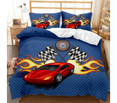 Race Car Extreme Sports Cool Car Sports Bedding Set Boys Girls Twin Queen Size Duvet Cover Pillowcase Bed Kids Adult