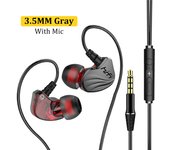 VAORLO HIFI 6D Surround Bass in-Ear Wired Headphones 3.5mm Type C Earphone Sports Gaming Headset With Mic Handfree Earbuds