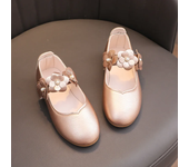 2024 Autumn New Children Leather Shoes for Girls Fashion UK Style Soft Comfortable Casual Performance Chic Sweet Versatile Shoes