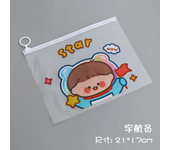 LOLEDE Creative Frivolous Transparent Pencil Case Cute Manga Portable School Bag Kawaii Stationery Pencil Pouch Office Supply