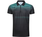 Men's Summer Polo Shirt Polka Dots Zipper Polos
