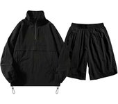 Men's nylon set, windbreaker shorts set