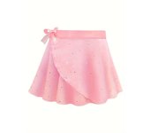Falda Tutú de Ballet para Niñas con Lentejuelas - Vestido de Baile de Princesa para Entrenamiento y Actuaciones, Poliéster Transpirable, Tela No Elástica
