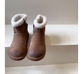Botas de nieve zapatos de algodón botas cortas botas mullidas de felpa para bebé