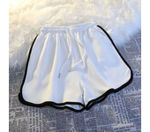 Striped Sports Shorts Women Korean Fashion Casual Mini Shorts Summer Simple Loose Wide Leg Shorts Ladies New