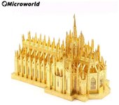 Microworld 3D Metal Styling Puzzles Games Famous Tower Buildings Models DIY Assemble Kit Jigsaw Toys Birthday Gift For Adult