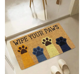 Felpudo con estampado de pata de gato, alfombra de cocina, tapete absorbente para el hogar, tapetes decorativos para puerta de entrada de bienvenida, alfombras lavables para el hogar