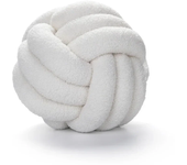 Lamb Cashmere Lounge Chaise Cushion Bedside Sun Lounger Backrest Hand-woven Knotted Ball Bed Pillow Holiday Decor