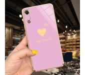 Luxury Plating Square Frame Cases For Huawei y6 Pro 2019 Case 6.09" Soft Silicone Back Cover Huawei Y6 2019 MRD-LX2 Flowers Capa