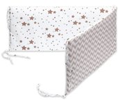 Parachoques para Cuna de Bebe, Valla de Cama de Algodón trenzada, Protector de cuna para recien nacidos antivolpes