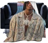 Ynw Melly Ultra-Soft Micro Fleece Blanket Home Decor Throw Lightweight for Couch Bed -Q581