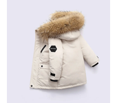 2025 Winter White duck down Jacket Boys Parka Thick Warm Baby Outerwear Coat 2-12 Yrs Kids toddler girl clothes Teenage clothing