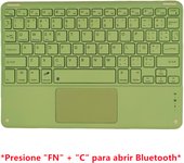 For iPad Keyboard With Touchpad Teclado español Wireless Bluetooth-compatible Tablet Keyboard For Xiaomi Pad 6/5 For Air 5 Pro