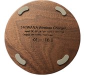 Quick Charge Wood for Mobile Phone 15W Max Wooden Wireless Charger USB C Fast Charging Pad Stand without Cable