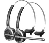 1/2 pack Mpow M5 Bluetooth V5.0 Headset Wireless Truck Driver Headphones Hands-free Call Headset with Mic for Call Center Office