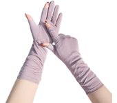 Anti-UV Women Sunscreen Gloves Lengthen Breathable Sun Protection Riding Gloves Touch Screen Thin Summer Driving Mittens Girl