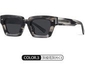 Gafas de sol para hombres y mujeres de tendencia de moda polarizador de marco pequeño gafas de sol de placa gruesa