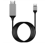 Type-C to HDMI-Compatible USB3.1 4K HDTV Cable for Android Phone to Connect TV Same Screen Device Cable 2M
