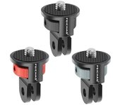 Universal 360 Swivel 1/4" Screw Converter Mini Tripod Adapter for Gopro 13 12 11 10 9 8 7 for Insta360 X4 X3 One R Action Camera