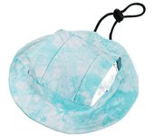 Cute Adjustable Cat Dog Sunshade Hat Elegant Funny Pet Sun Hat with Ear Hole Tie-dyed Style Cat Baseball Cap Outdoor Hiking