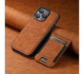 funda magnética de cuero para teléfono móvil, carcasa con tarjetero, carga inalámbrica, para iPhone 12, 13, 14,