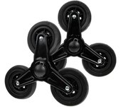 2 Pieces Replacement Shopping Cart Trolley Wheels Black Stair Climber Wheels