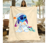 Stitch Cute Cartoon HD Art Print Blanket.Oversized Sofa Soft Blanket Warm Flannel Blankets,bed,picnic,Gift,Living Home Decor