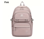 Mochila de gran capacidad para estudiantes, bolso de hombro doble de nailon, impermeable, informal, de viaje, a la moda, para Universidad