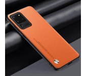 Funda de cuero PU de lujo para Samsung Galaxy S20 Ultra, cubierta trasera de silicona mate, funda de teléfono de protección para