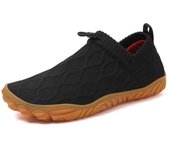 Logo designer men's casual wide toe fashionable barefoot running shoes, with anti slip mesh lining, suitable for walking
