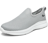 2025 zapatos informales de verano para hombre, zapatos deportivos antideslizantes transpirables de malla para exteriores, mocasines sin cordones para hombre, talla 35-46