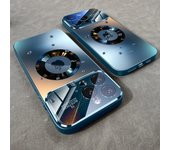 Lente de Cámara de Vidrio de Lujo Carga Inalámbrica Magnética para iPhone 11, 12, 13, 14, 15 16 Pro Max Plus Cubierta a Prueba de Golpes