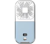 Miniventelador De Mano portátil with Banco De Energía y 4 Velocidades Silencioso, Ventilador USB para Interior De Oficina y Viajes
