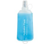 Hiking TPU Folding Water Bottle Soft Flask Blue Sport Water Bottle Water Bag Collapsible Water Bottle Cycling