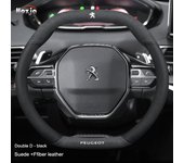 Suede Fur Leather Car Steering Wheel Cover Suitable For Peugeot 308 207 307 2008 3008 4008 5008 408 508 407 607 Auto parts