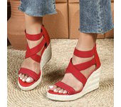Sandalias con Cuña para Mujer,Adecuado para viajes al aire libre y campamentos.