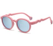 Nuevo marco redondo gafas de sol de silicona para niños anti-radiación ultravioleta gafas de sol avanzadas gafas de sombrilla de moda al aire libre