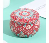 New Tin Tin Box Drum-shaped Party Supply Candle Making Kit Holder Candy Cookie Box