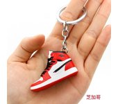 3D Mini 3D Sports Shoes Keychain Basketball Shoes Keychain Finger Skateboard Accessories Men's and Women's Trendy Pendant